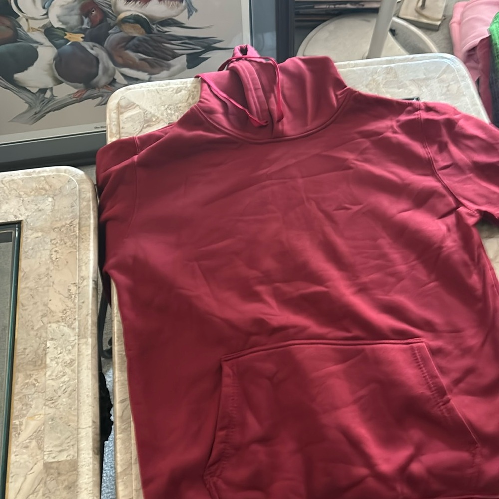 Burgundy hoodie